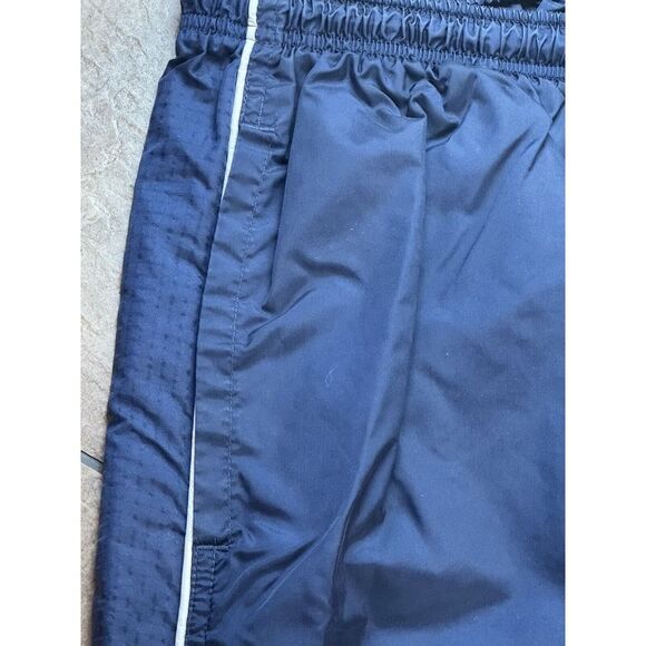 Vintage Nike Track Pants Men L Blue Windbreaker Ankle Zip Nylon Unlined 90s Y2K - Picture 5 of 10